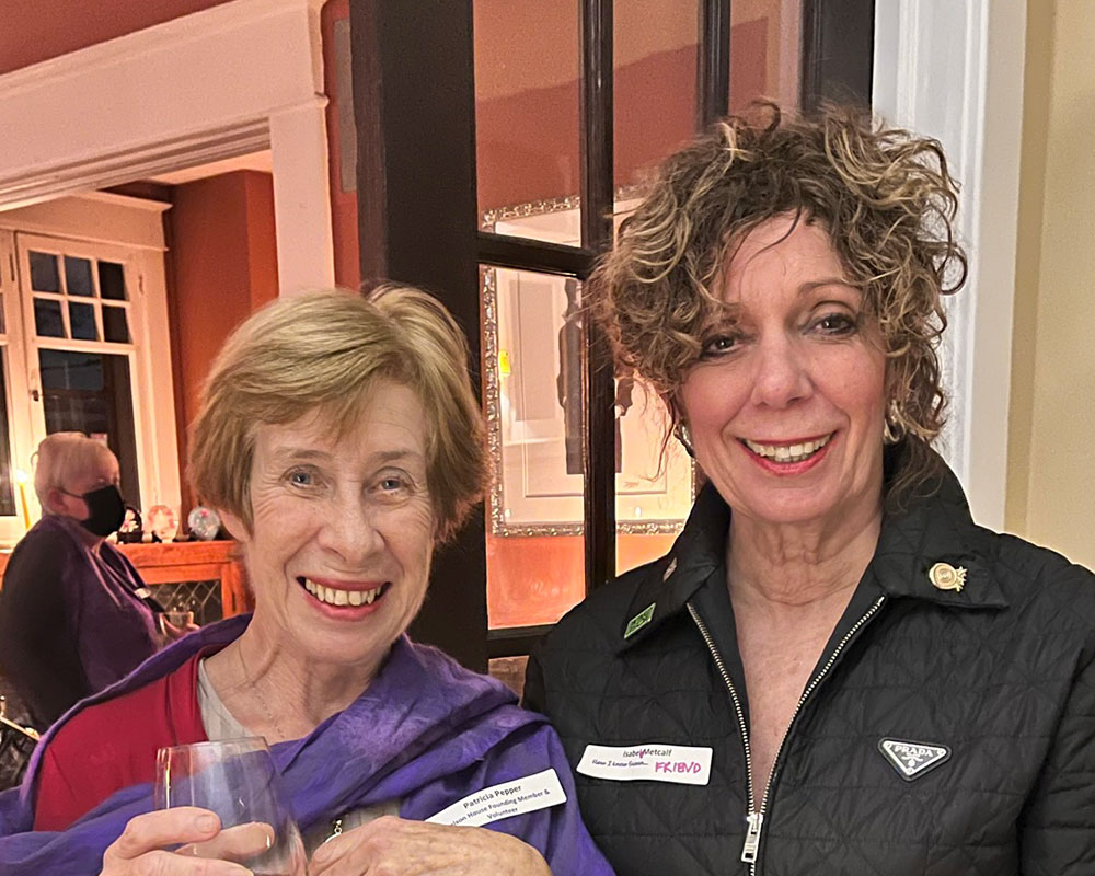 Nelson House founder member Patricia Pepper and Isabel Metcalfe